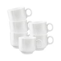 CAPPUCCINOTASSEN Sento Home weiß 300 ml 6er Set - Weiß, Keramik (0.3L) - Seltmann Weiden