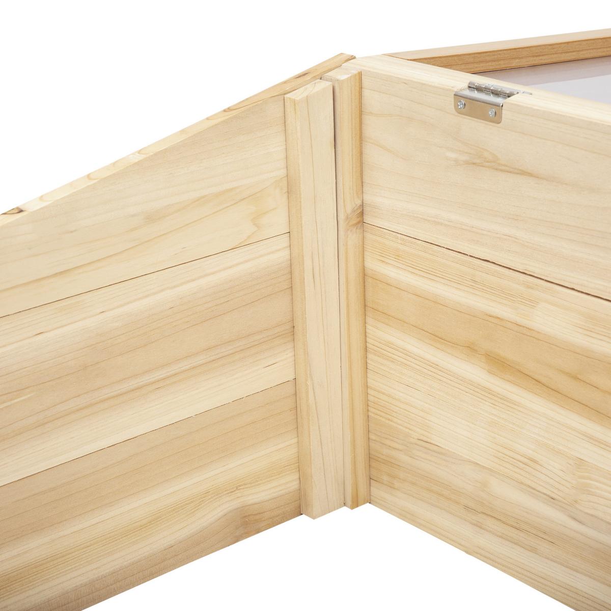 GEWÄCHSHAUS, Natur, Tanne, PC-Platte - Naturfarben, Holzwerkstoff (50/35/100cm) - Outsunny