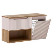 WASCHTISCHUNTERSCHRANK 100.4cm Riva Kaschmir - Beige, Holzwerkstoff (100.4/60/40cm) - Petits-meubles