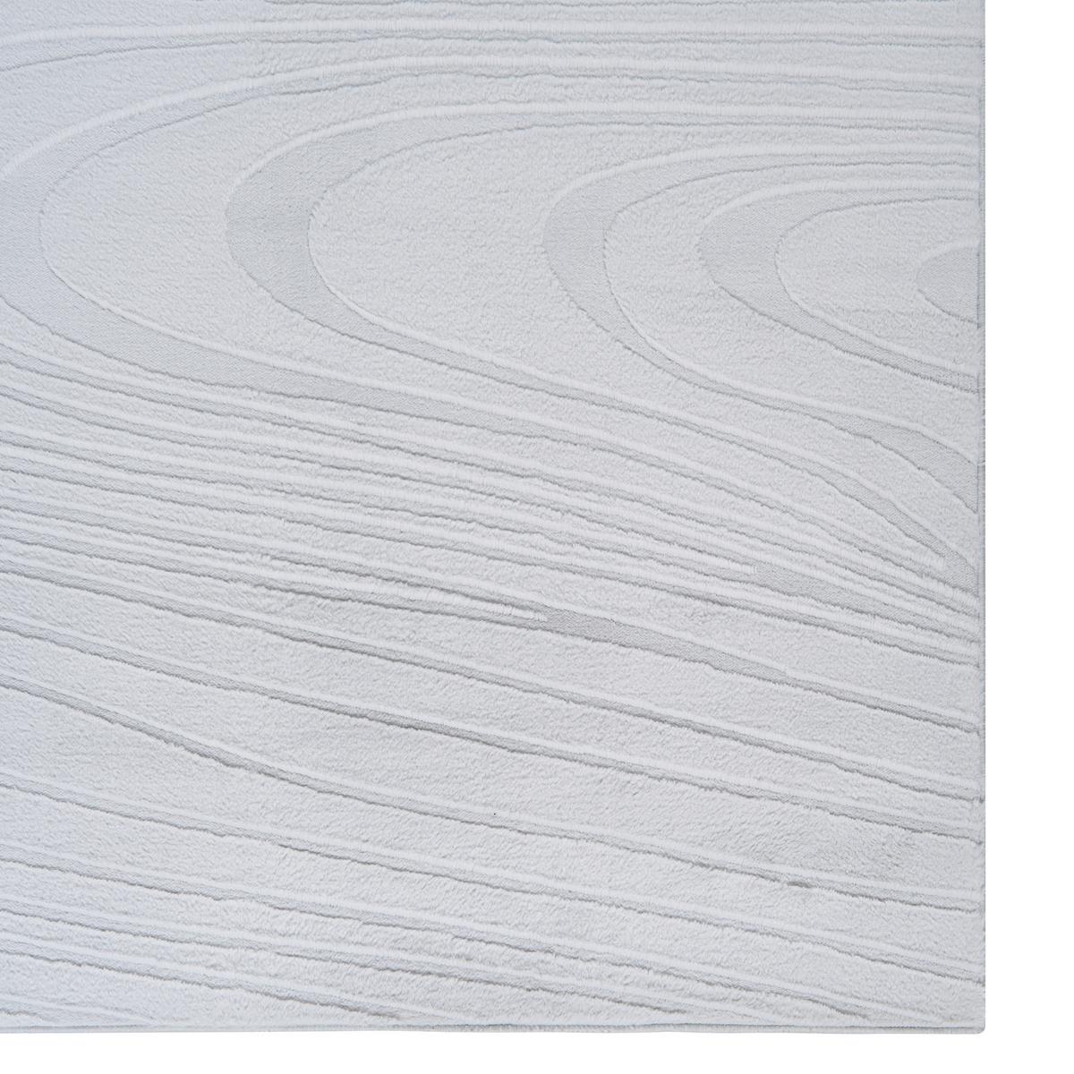 KUNSTFELLTEPPICH Hellgrau 80/300 cm Ontake - Hellgrau/Grau, Kunststoff (80/300cm) - Beliani