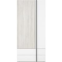 DREHTÜRENSCHRANK BERGAMO 90/195/50cm 2-türig Eichefarben - Eichefarben, Holzwerkstoff (90/195/50cm) - MASSENO