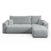 ECKSOFA CLOUD II L mit Schlaffunktion, Vibe 85 - Hellgrau, Textil (247/152cm) - Lookway
