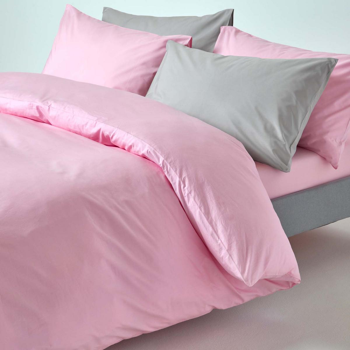 BETTWÄSCHE Perkal Fadendichte 200 - Rosa, Textil (150/200cm) - Homescapes