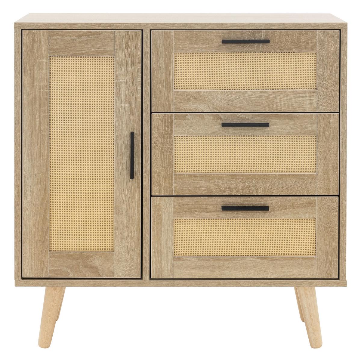 KOMMODE 4 Fächer - Beige, Holzwerkstoff (30/76/74cm) - ML-DESIGN
