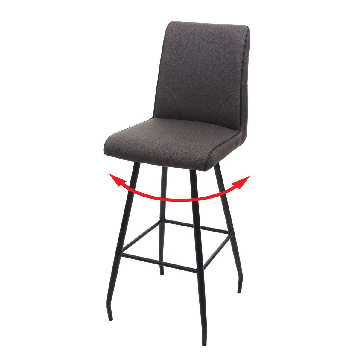 BARHOCKER Grau, Braun - Braun/Grau, Metall (41/111/51cm) - MCW
