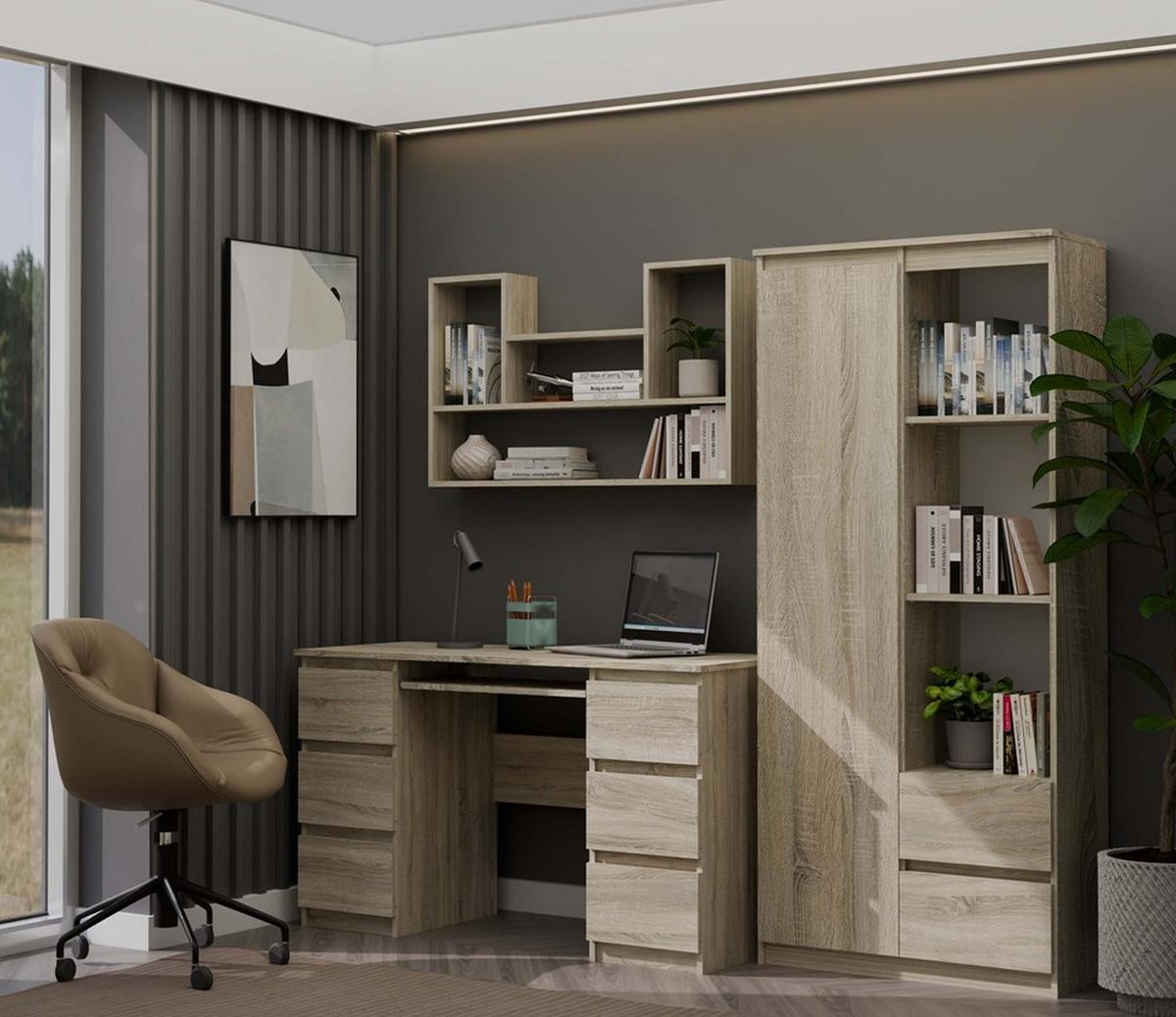WANDREGAL Sonoma 100/60/16 - Sonoma Eiche, Holzwerkstoff (100/60/16cm) - RAUMHIRSCH FURNITURE