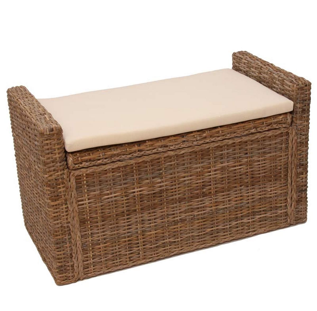 AUFBEWAHRUNGSTRUHE Grau, Braun - Braun, Holz (88/51/44cm) - MCW