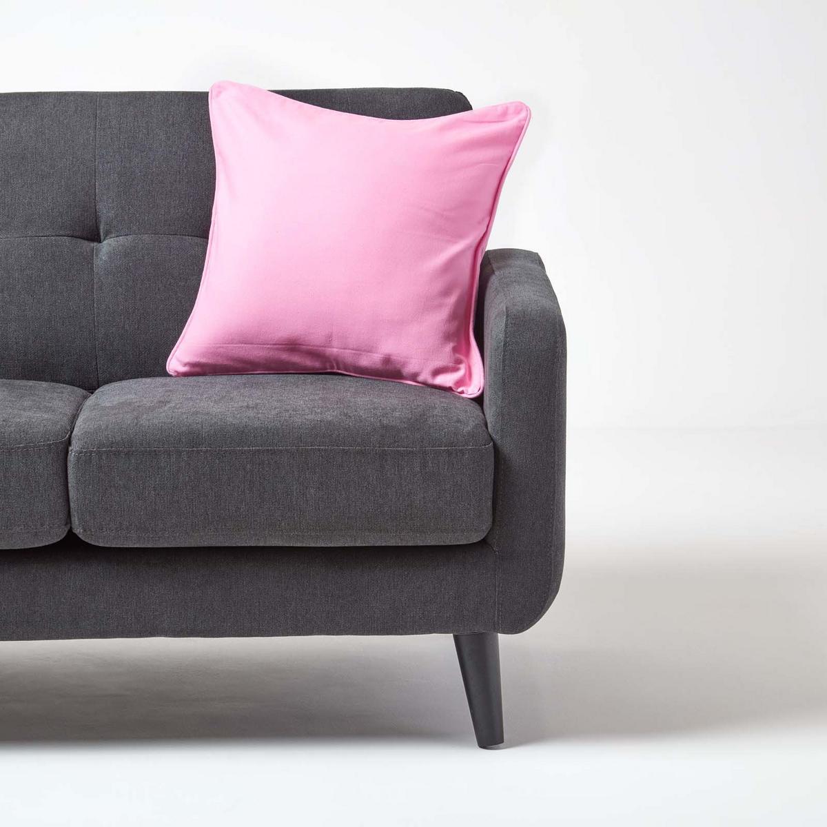 KISSENHÜLLE rosa 45/45 cm, 100% Baumwolle - Rosa, Textil (45/45cm) - Homescapes