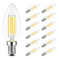 LED-LEUCHTMITTEL E14 4W(12er-set) - Transparent, Glas (3.5/10cm) - Nettlife