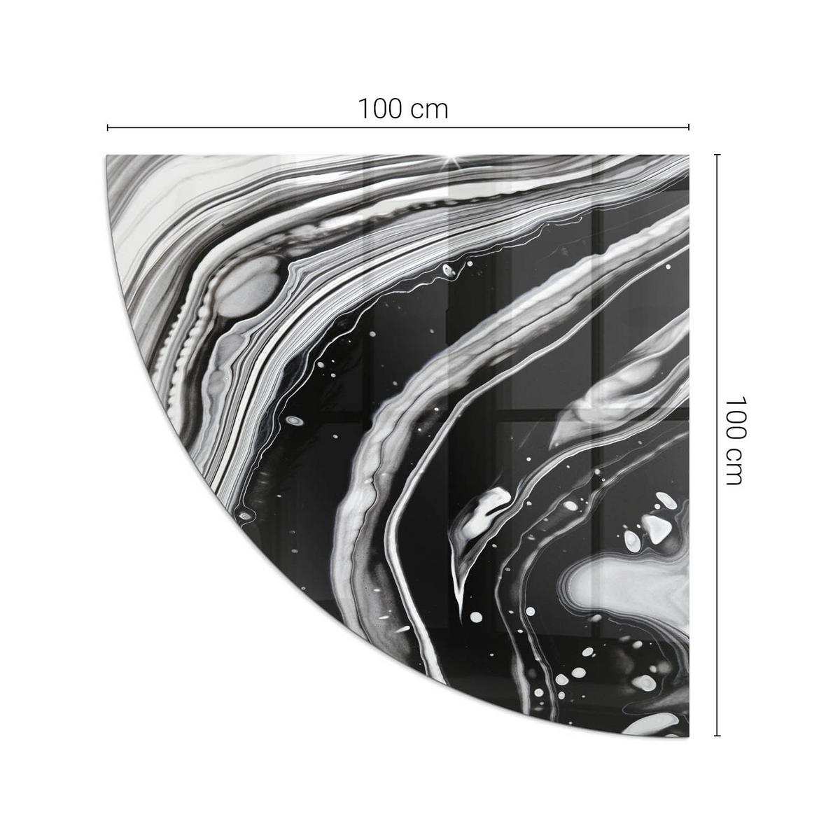 GLASPLATTE für Kamin 100x100 cm - Multicolor, Glas (100/100/0.4cm) - TULUP