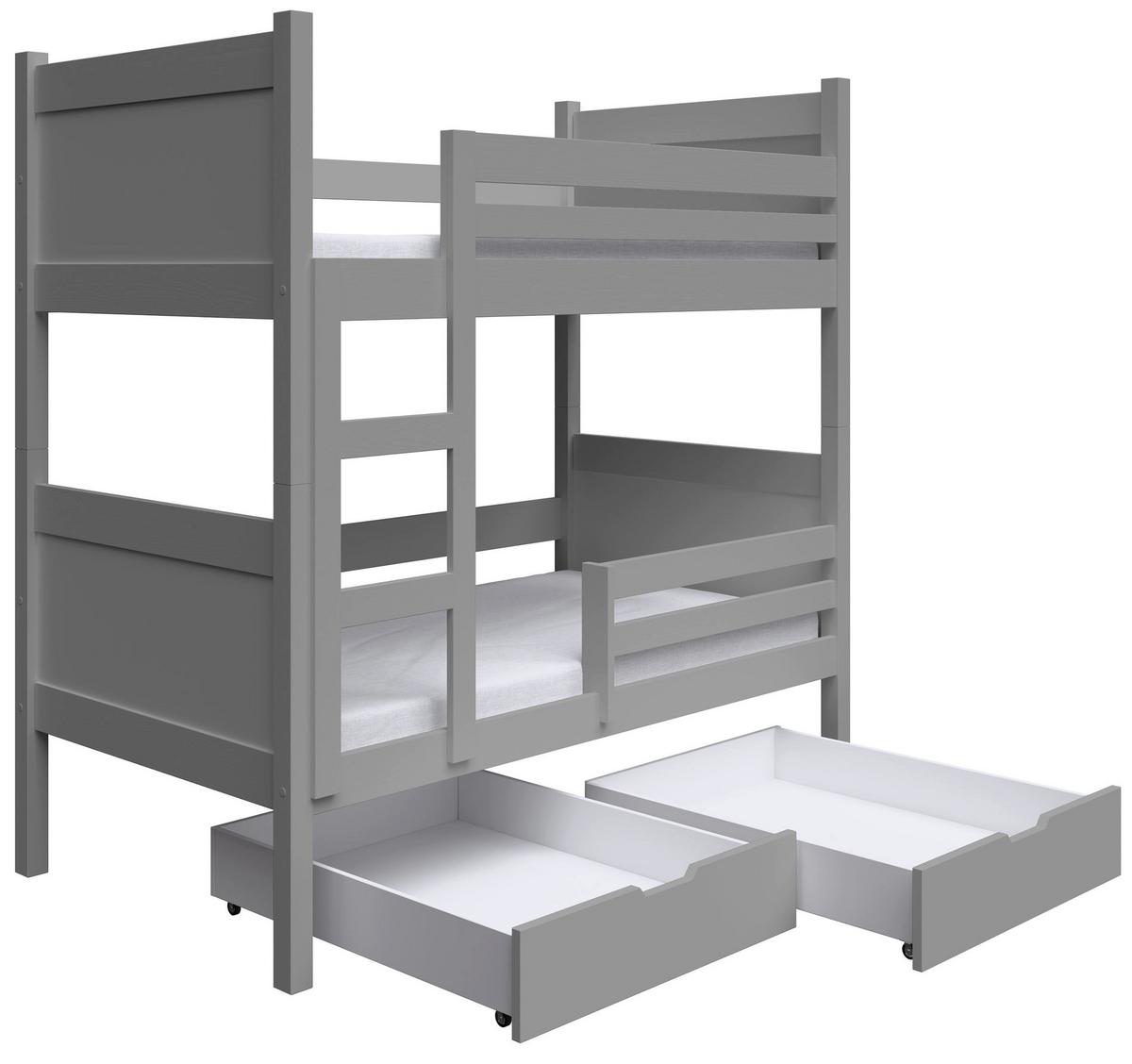 ETAGENBETT Frello 80x180 cm - Grau, Holz (80/180cm) - Selsey