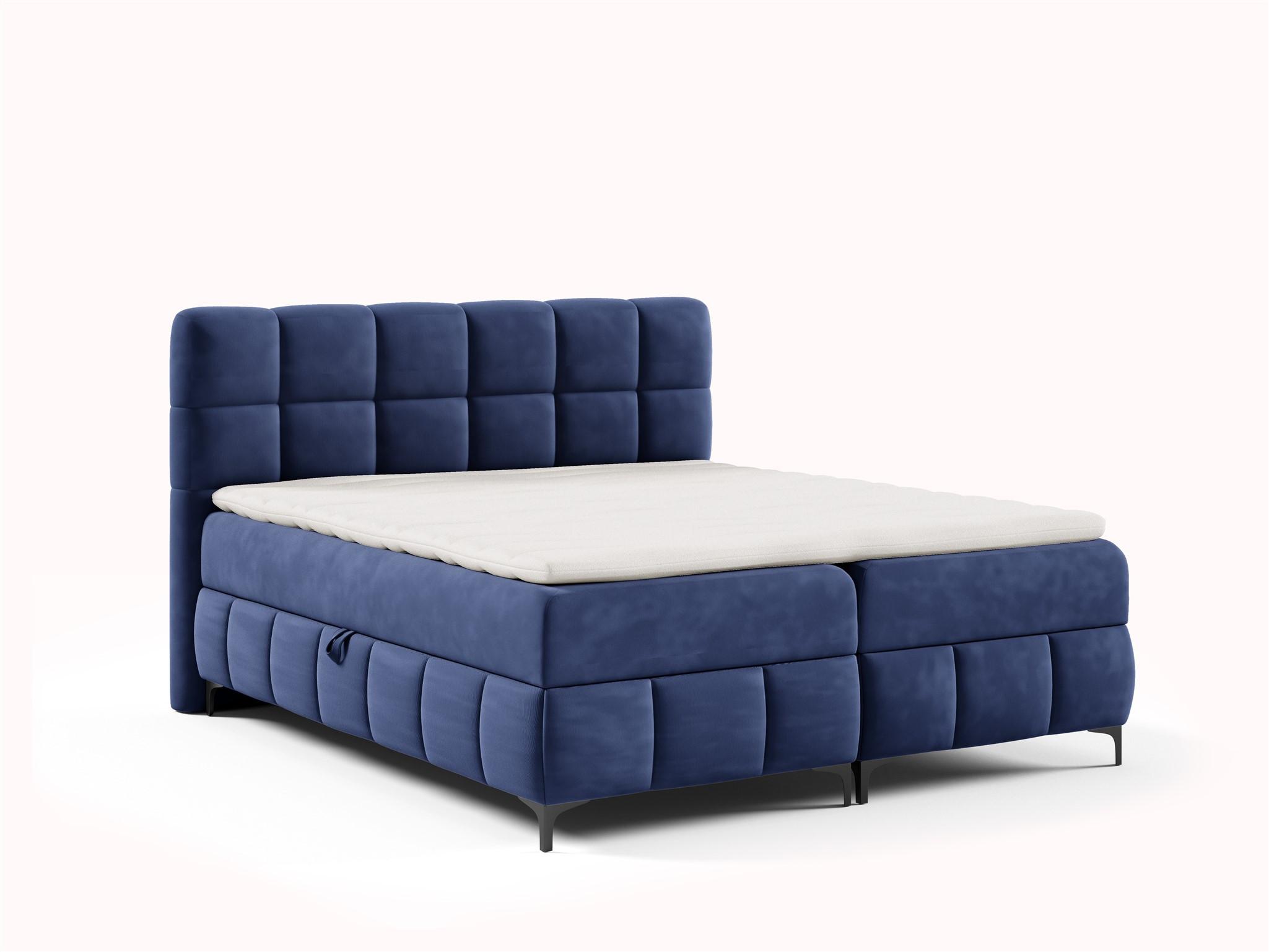 BOXBETT Sophie In Salvador - Dunkelblau, Holzwerkstoff/Textil (200/200cm) - Fun Möbel