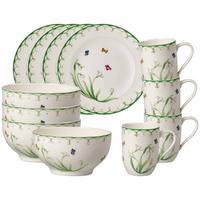 FRÜHSTÜCKS-SET Colourful Spring bunt 12er Set - Multicolor, Keramik (2/2/2cm) - Villeroy & Boch