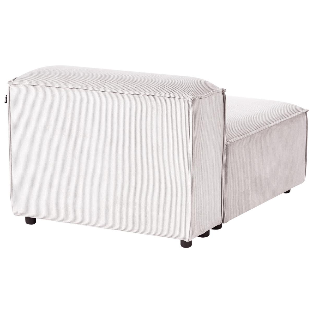 SESSELMODUL Cord Cremeweiß Ardal - Creme, Textil (88/68/120cm) - Beliani