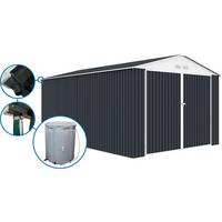 METALL-GARAGE PVC houston - Grau, Metall (70/310/570cm) - Habitat Garten