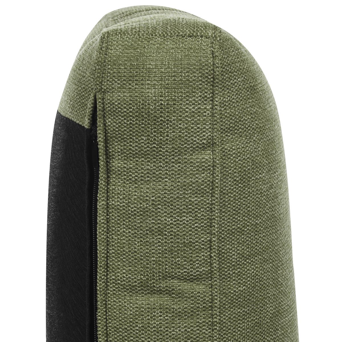 SESSEL dunkelgrün Nurmo - Dunkelbraun/Grün, Textil (86/78/74cm) - Beliani