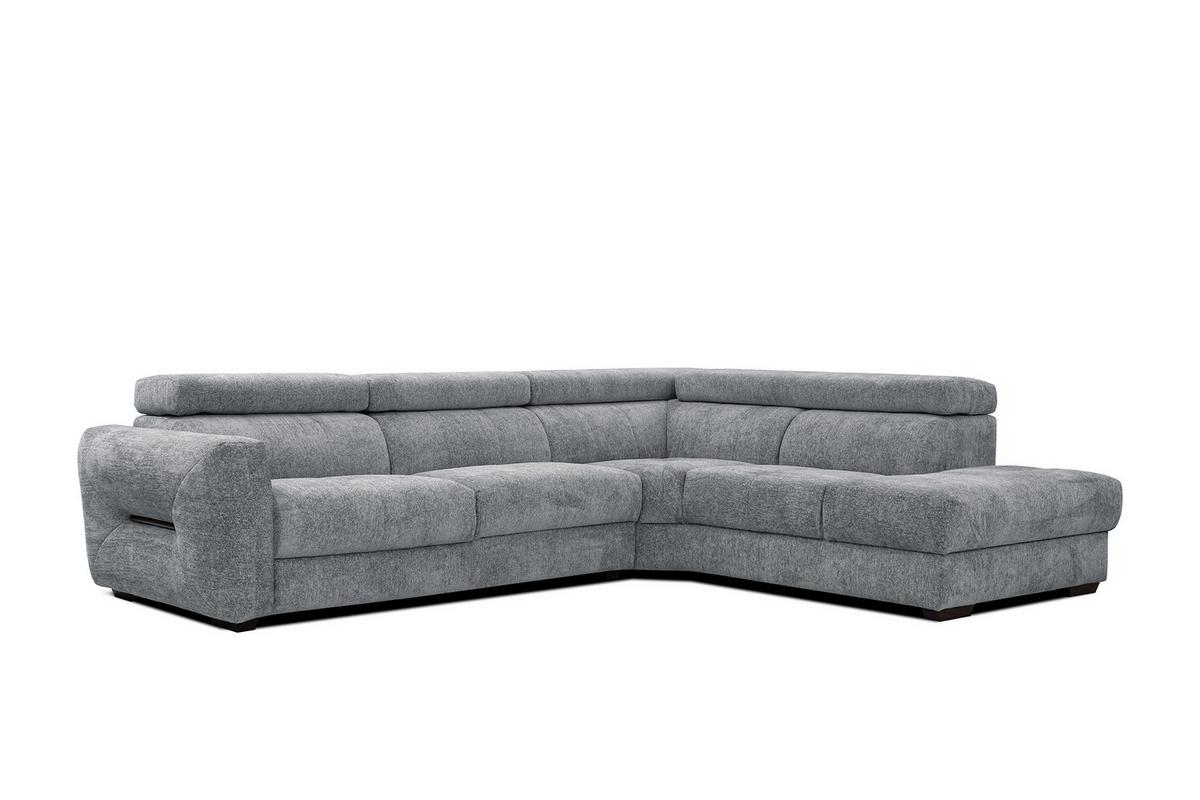 ECKSOFA CALVERA 5-Sitzer, grau - Grau, Holzwerkstoff/Textil (298/239cm) - Wozimo
