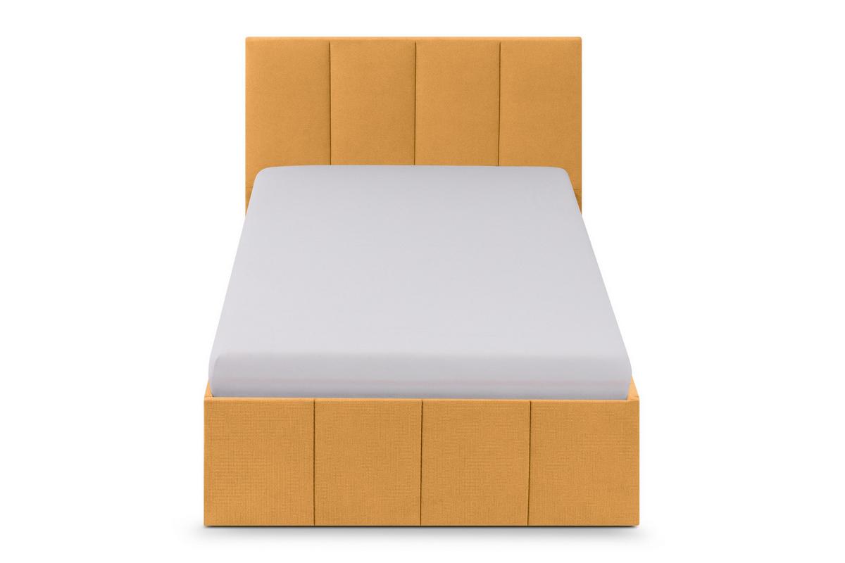 POLSTERBETT Dalas Gold 100 x 200 x 40 cm Bettkasten Mit hochwertiger Matratze H3 (bis 120 kg) und Lattenrost - Goldfarben, Holz (100/200cm) - Halmon Schlafkomfort Betten 