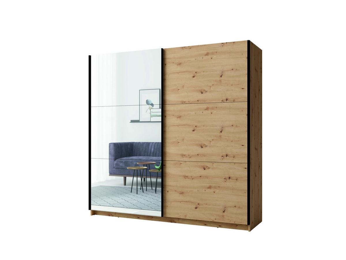 KLEIDERSCHRANK Eiche Artisan 201/207/55 - Eiche Artisan, Holzwerkstoff (201/207/55cm) - RAUMHIRSCH FURNITURE