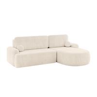 ECKSOFA mit Schlaffunktion und Bettkasten LIRA-L - 264x172x89 Beige - Beige, Holzwerkstoff/Textil (172/264cm) - ALTDECOR