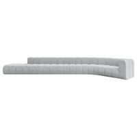 ECKSOFA modulares Sofa Tilmo-L3 - 581x194x70 cm Grau - Grau, Holzwerkstoff/Textil (581/194cm) - ALTDECOR