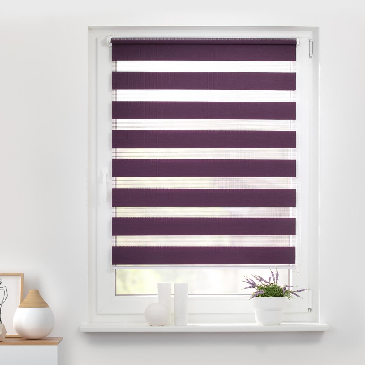 DUO ROLLO KLEMMFIX, OHNE BOHREN Brombeere, 150 cm, 55, 150 - Brombeere, Kunststoff (55/150cm) - Lichtblick Original