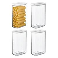 VORRATSDOSEN Modula weiß 2000 ml 4er Set - Weiß, Kunststoff (9/22.2/14.4cm) - Mepal