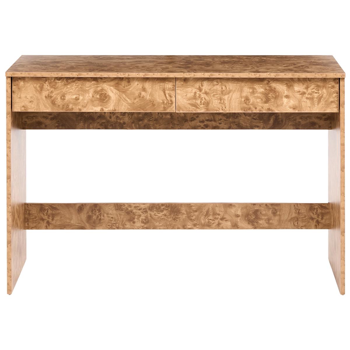SCHREIBTISCH 110/50 cm Wurzelholz Optik Rondane - Braun, Holzwerkstoff (50/110/75cm) - Beliani