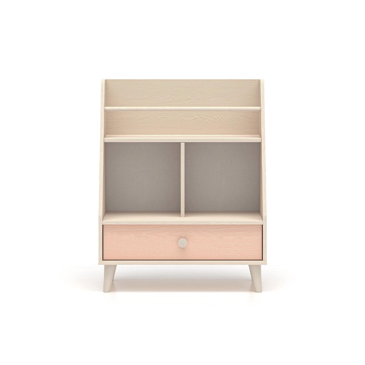 BÜCHERREGAL Alycia Beige - Korallenrosa - Holzeffekt - Pink, Holz (72/90/36cm) - Petits-meubles