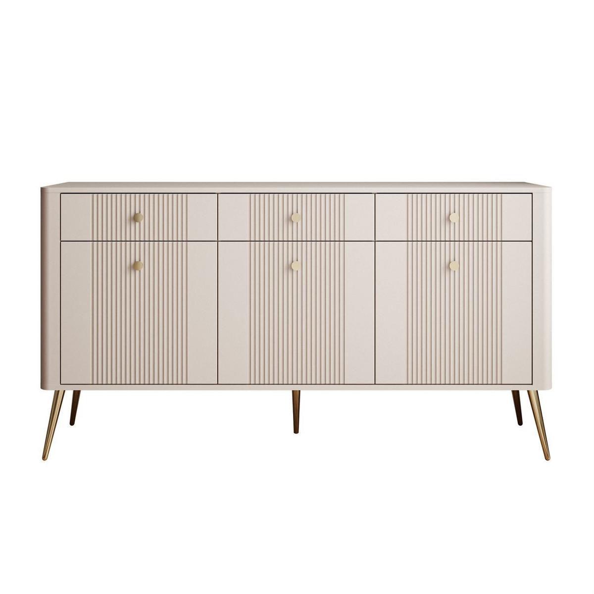 KOMMODE ELYSIA KASCHMIR 3D3S mit Schubladen - Kaschmir, Holzwerkstoff (165/89/39cm) - Lookway