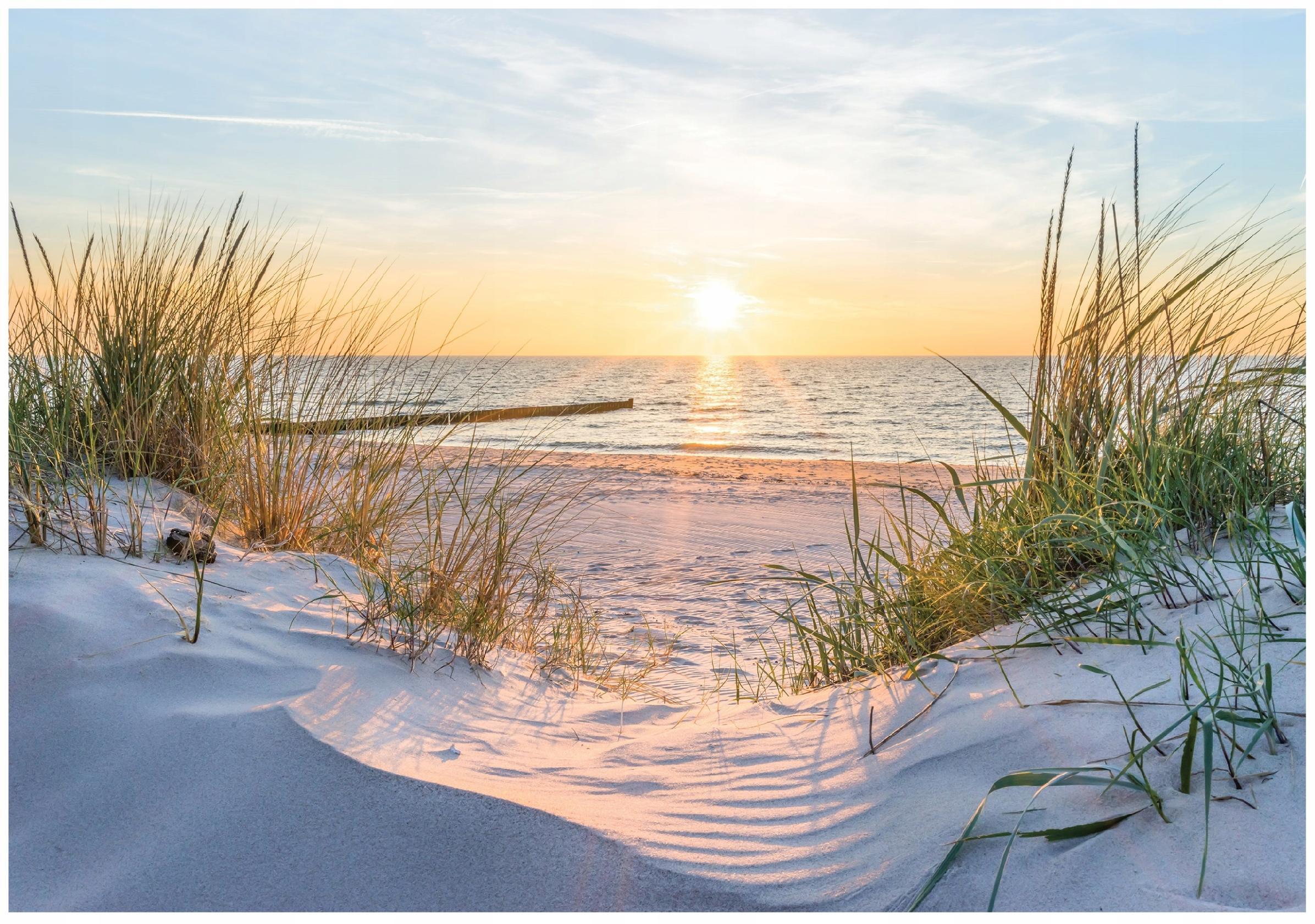 FOTOTAPETE Strand Meer 350x250 - Multicolor, Papier (350/250cm) - Wallarena