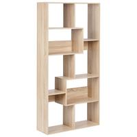 BÜCHERREGAL mit 6 Ebenen 180 cm Hellbraun Chateh - Hellbraun, Holzwerkstoff (90/180/29cm) - Beliani