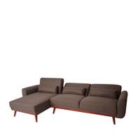 SOFA Braun - Braun, Textil (280/139cm) - MCW