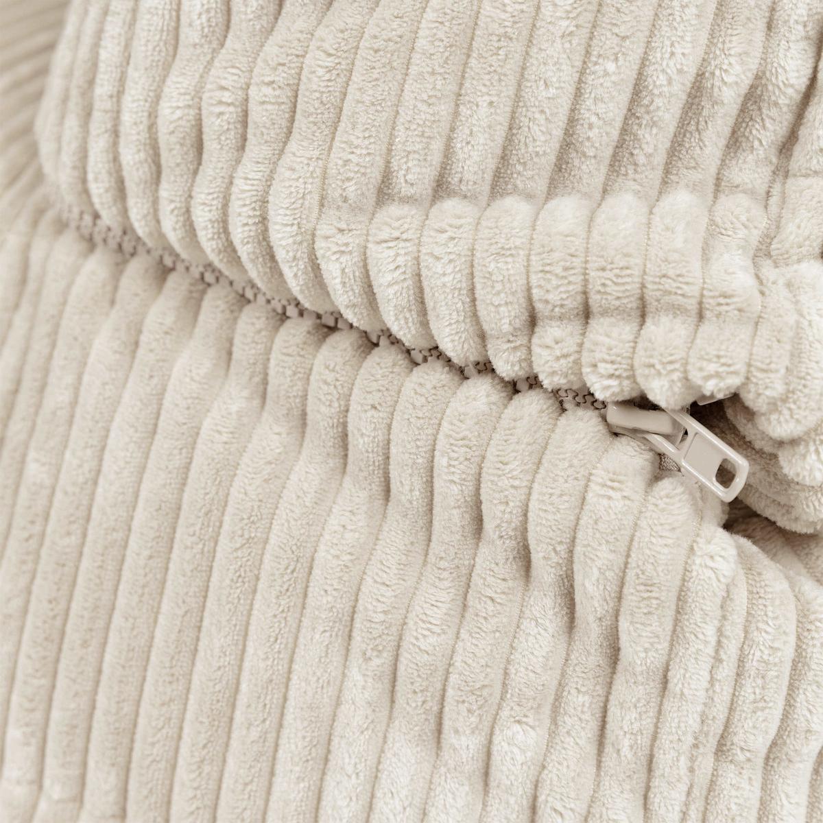 SITZSACK-SOFA 2-tlg. modular cord Noa - Beige, Textil (143/70/78cm) - icon