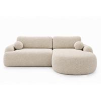 ECKSOFA Aurio Beige Rechts - Beige, Holz/Textil (261/177cm) - Graingold