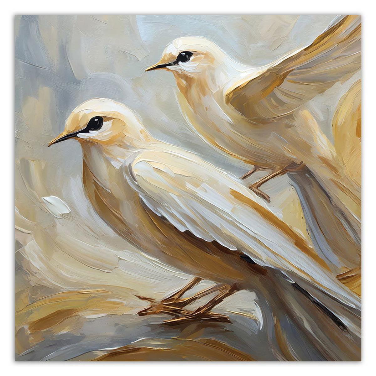 KUNSTDRUCK Beige 30/30 cm - Beige, Textil (30/30cm) - KUNSTLOFT