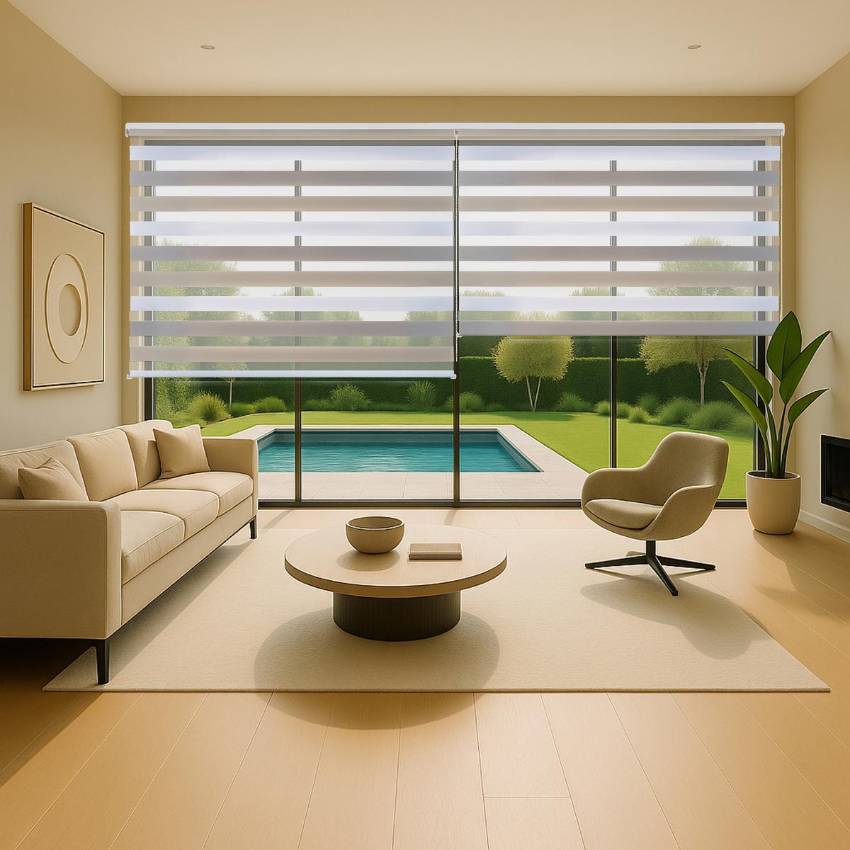 DOPPELROLLO Dreifarbig 120x250 cm - Multicolor, Kunststoff (120/250cm) - STORESDECO