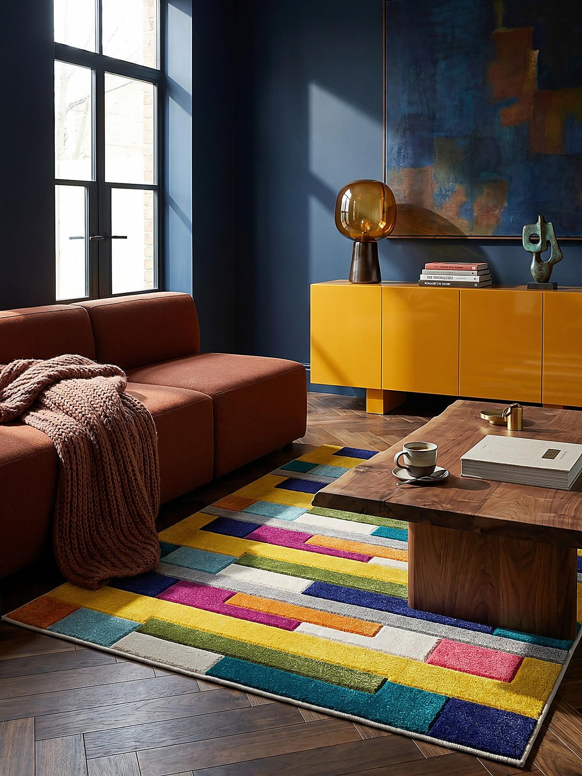 TEPPICH MOSS, geometrisch-abstrakt, Bunt, 80 x 150 cm - Multicolor, Textil (150/80cm) - KADIMA DESIGN