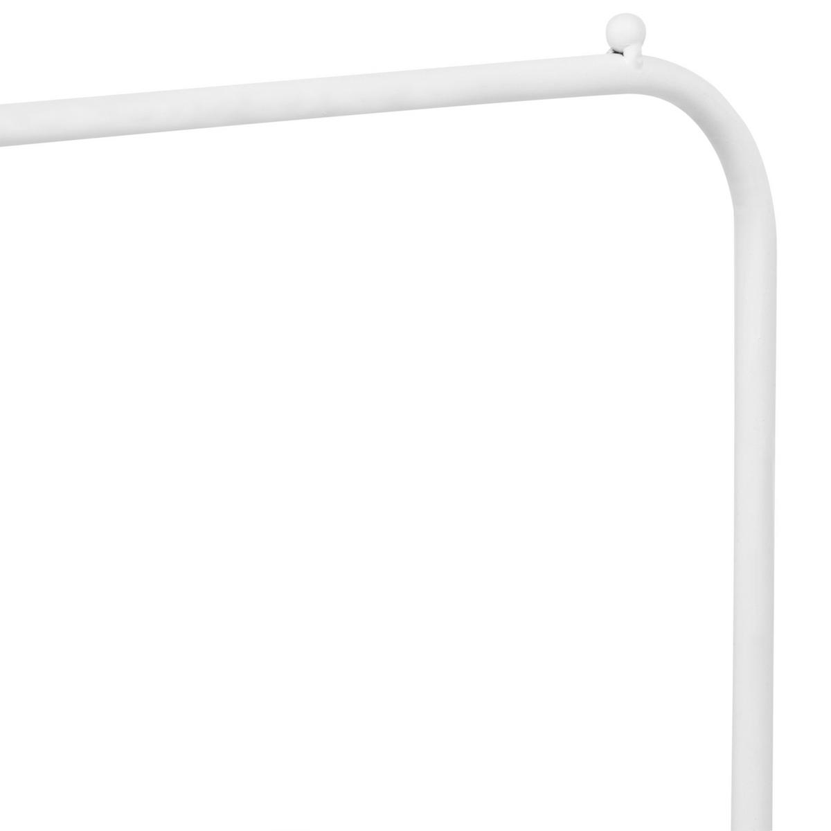 GARDEROBENSTÄNDER Weiß Eureka - Weiß, Metall (48/171/30cm) - Beliani