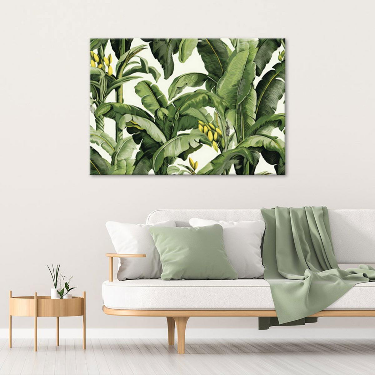 KUNSTDRUCK Grün 60/40 cm - Grün, Textil (60/40cm) - KUNSTLOFT