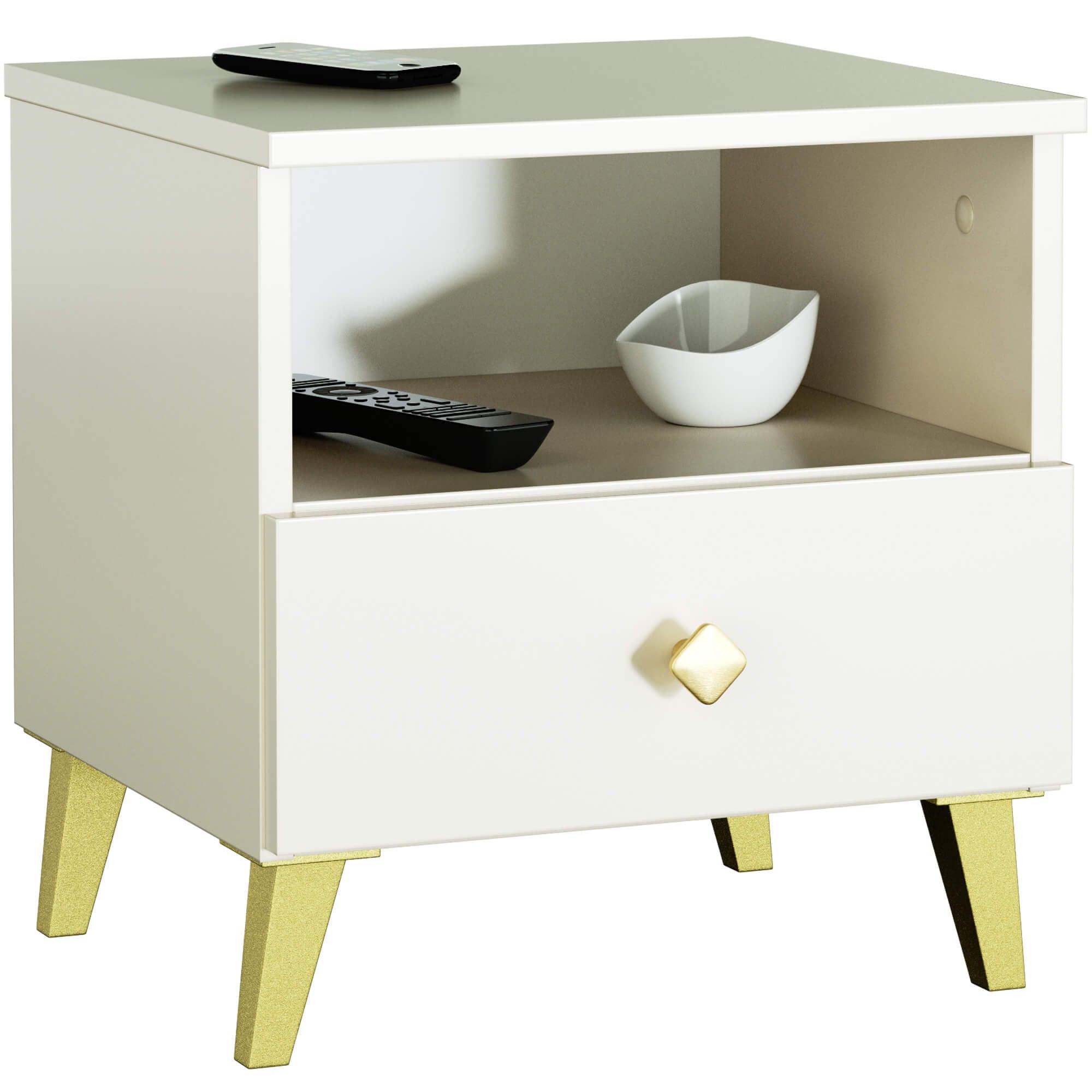 NACHTTISCH Kaschmir 43/40/37 - Kaschmir, Holzwerkstoff (40/43/37cm) - RAUMHIRSCH FURNITURE