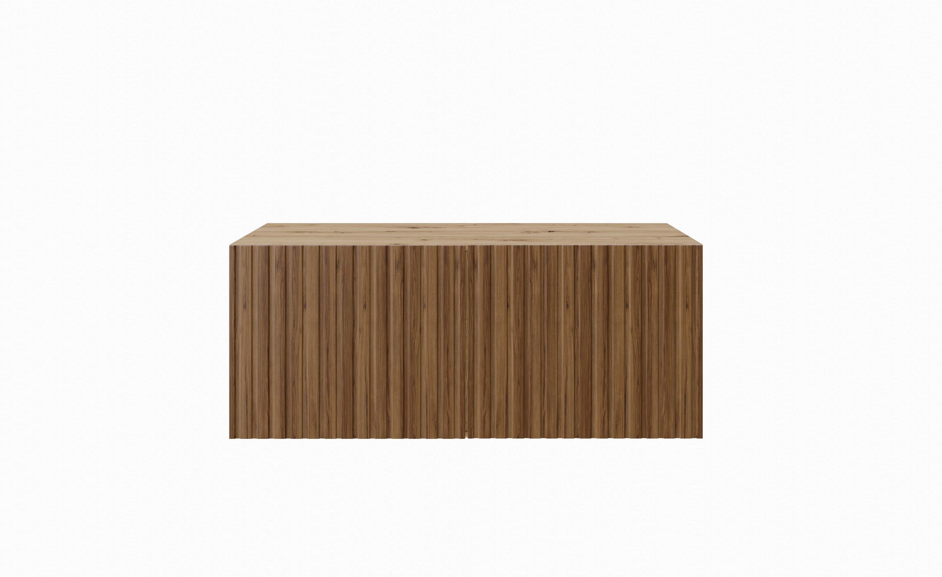 LOWBOARD LIVO 100/41/40 cm, Hängender TV-Schrank Eiche Artisan / Eichefarben - Eichefarben/Braun, Holzwerkstoff (100/41/40cm) - MASSENO