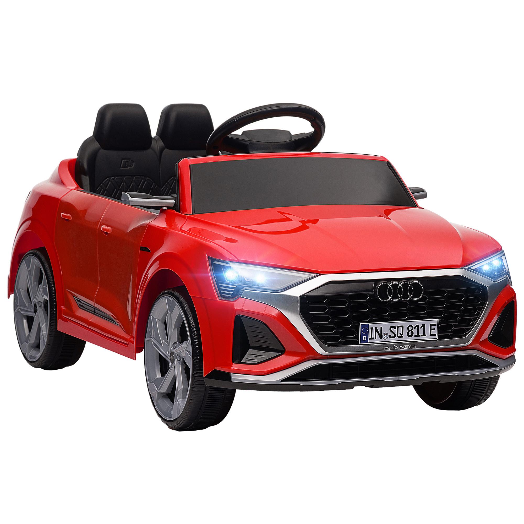 KINDER-ELEKTROAUTO, mit Fernbedienung, MP3 Musik & Hupe - Rot, Kunststoff (98/49.5/43cm) - AIYAPLAY