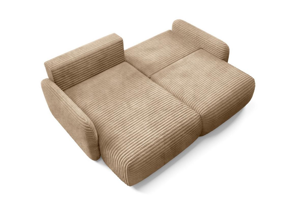 ECKSOFA Simone Mit Schlaffunktion - Hellbraun, Holzwerkstoff/Textil (240/165cm) - Fun Möbel