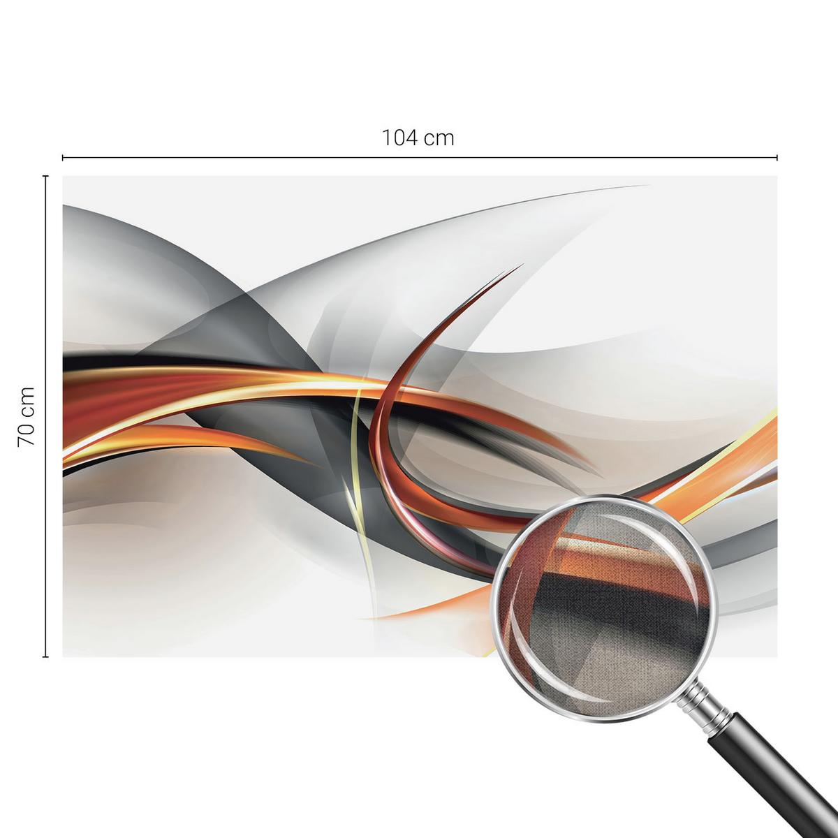 FOTOTAPETE 104x70 cm - Abstrakte Dynamik - Beige, Textil (104/70cm) - Wallfluent