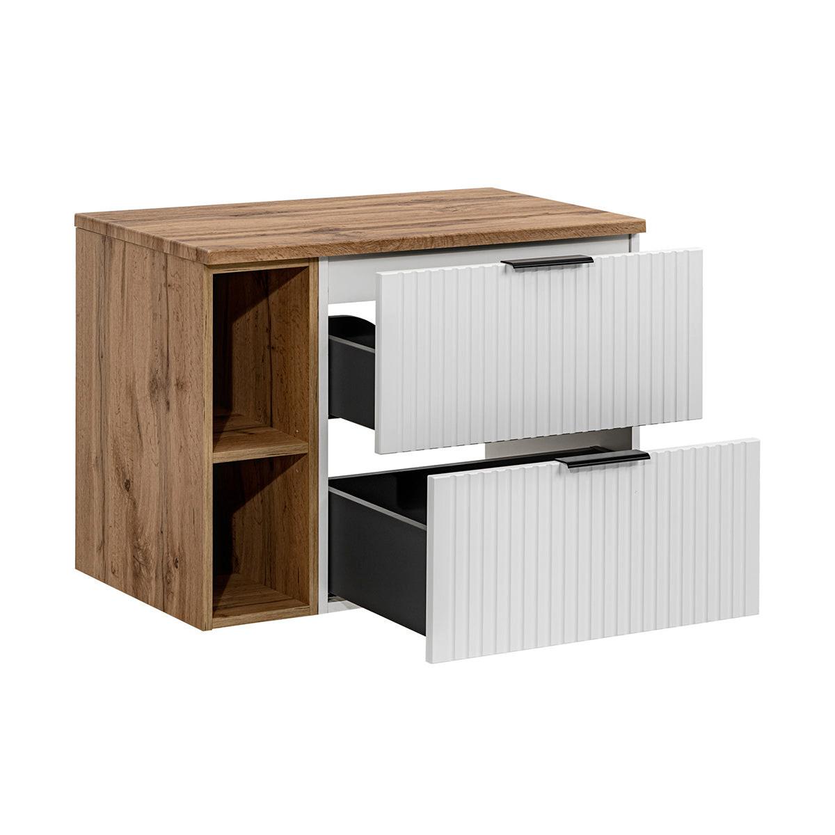 WASCHTISCHUNTERSCHRANK 80.6cm Adriel Weiß - Weiß, Holzwerkstoff (80.6/59/46cm) - Petits-meubles