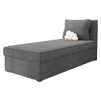 BOXBETT Posi Cord - Schwarz/Grau, Holzwerkstoff/Kunststoff (90/200cm) - MIRJAN24