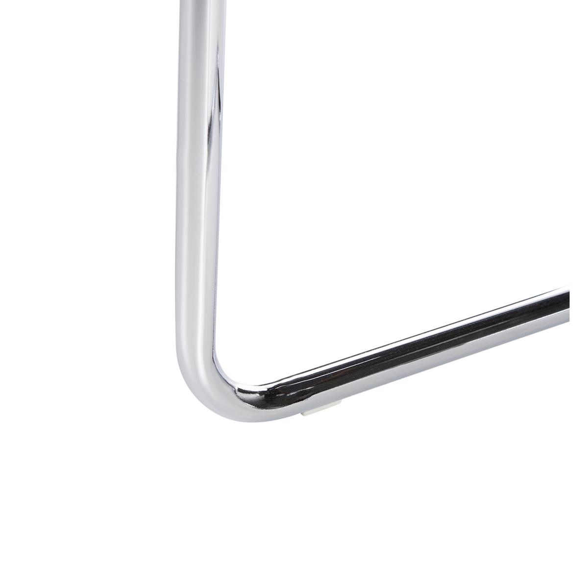 ESSZIMMERSTUHL 2er-Set Braun Ethete - Silberfarben/Braun, Kunststoff (49/83/54cm) - Beliani
