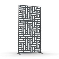 TRENNWAND Bernalda - Anthrazit, Metall (90/180cm) - casa.pro