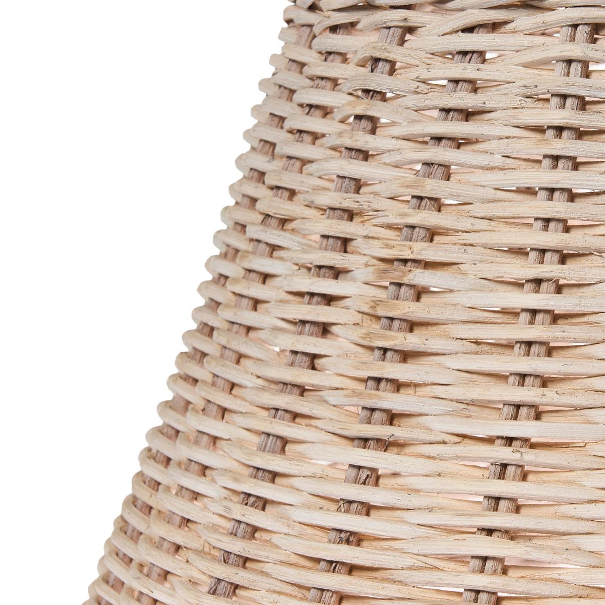 WEIHNACHTSBAUMKRAGEN 24 cm Braun Flocon - Braun, Naturmaterialien (24cm) - Beliani